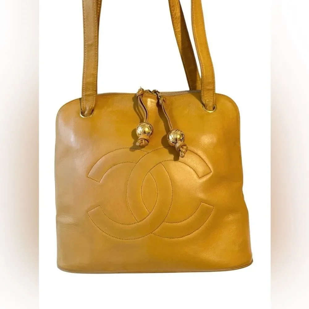 Chanel light brown tote